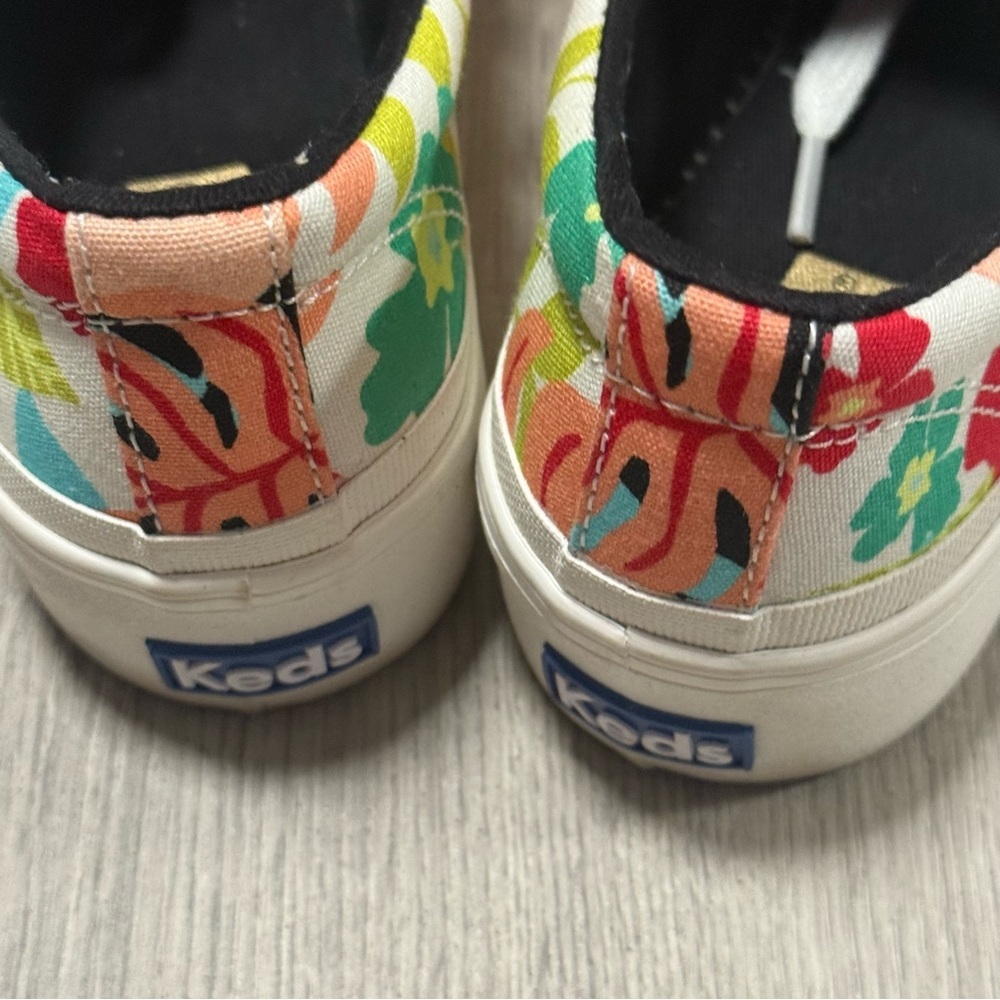 Keds Kids Tropical Like New Colorful Floral Sneakers Size 4 — image 6 of 8